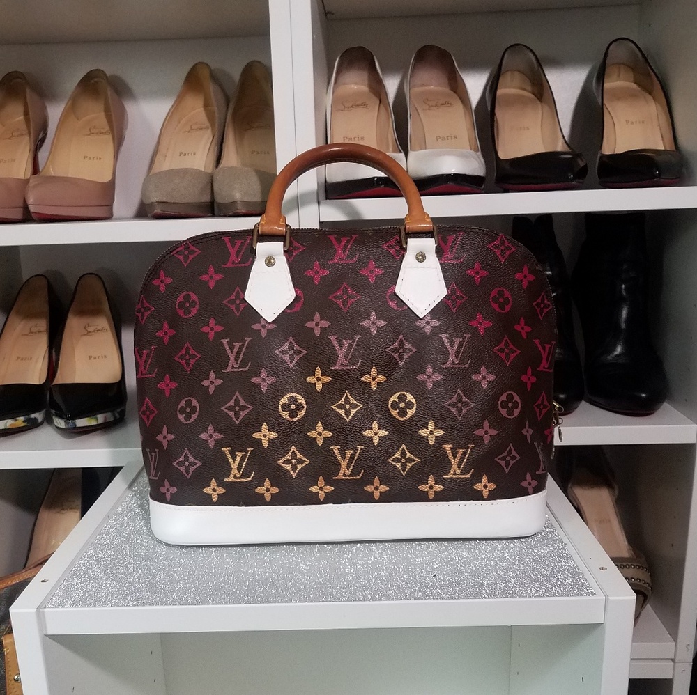 Custom Painted Louis Vuitton Alma PM